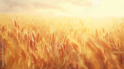 Golden Wheat Field at Sunrise