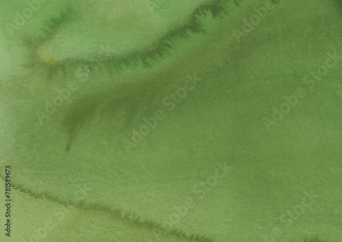 紙の質感のある渋い黄緑色の水彩の背景素材