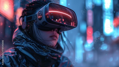 Virtual Reality Developer In modern tech-inspired clothing © Heinan Drawings
