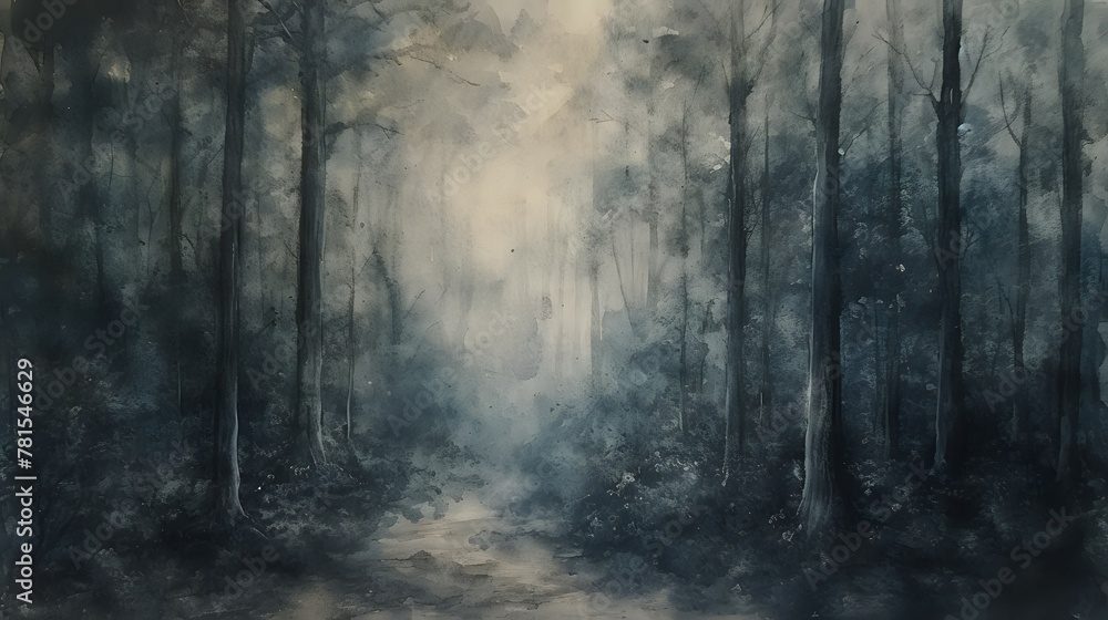 Obraz premium Enigmatic Forest Wanderlust./n