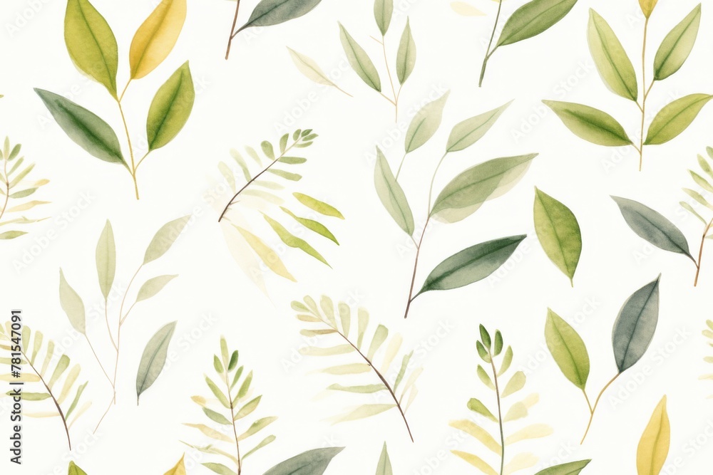 Watercolor Botanical Patterns Watercolor Botanical Patterns