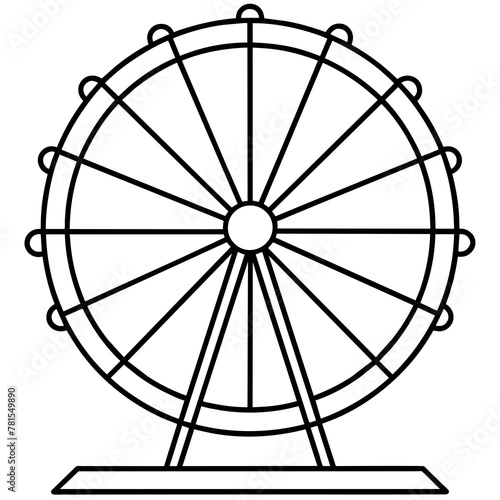 silhouette of a wheel