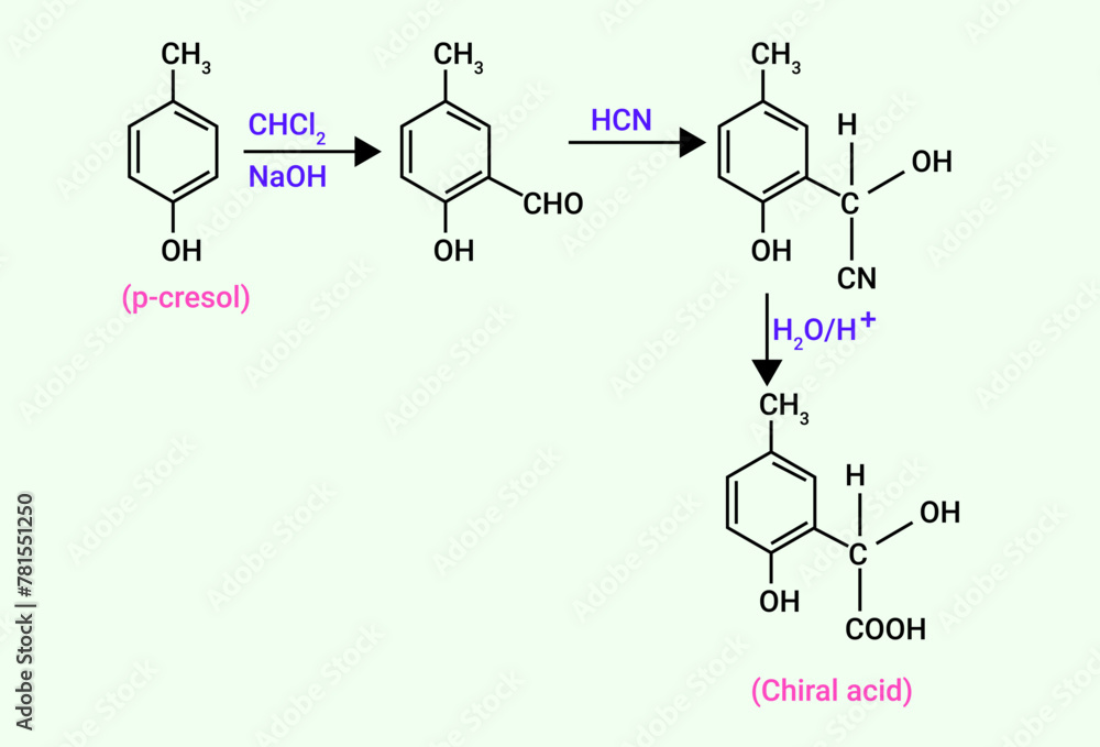 Chemical structure of Chiral acid Chemical structure of Chiral acid