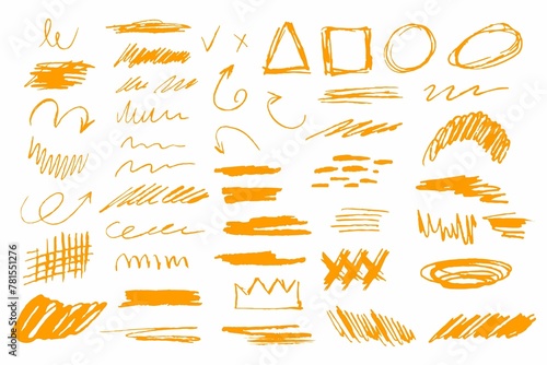 Crayon Lines Strokes Doodle Pencil Lines Grunge Chalk Drawings Hand Drawn Crayon Strokes 2
