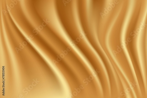 Gold Silk Texture Luxury Golden Satin Silk Fabric Background © ifaShifa
