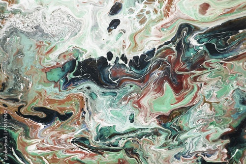 Marble Texture With Acrylic Paints