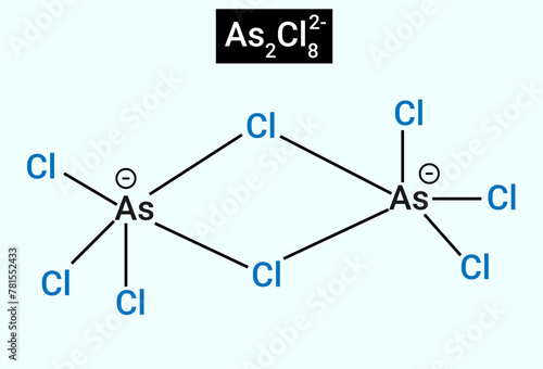 Chemical reaction or structure of As2Cl82-