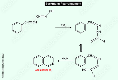 Chemical structure of Beckmann rearrangement