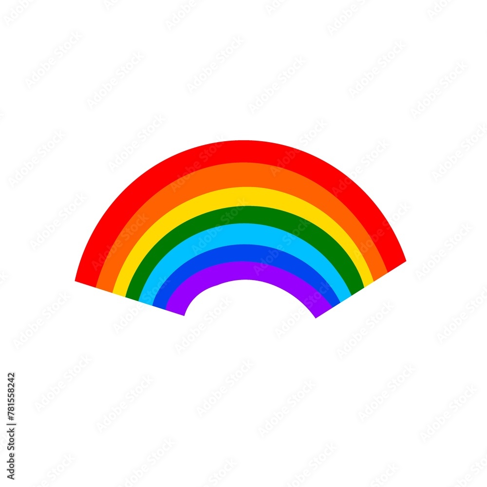 beautiful seven-color bright rainbow beautiful seven-color bright rainbow