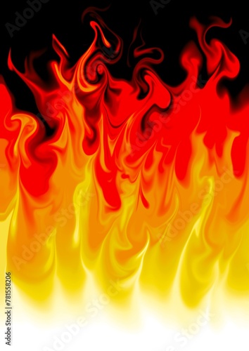 a background of crazy bright flames