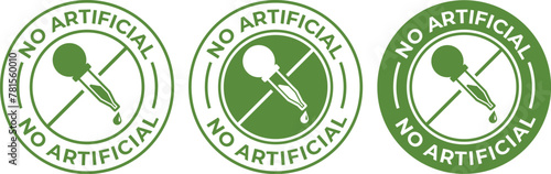 No artificial flavors design logo and badge