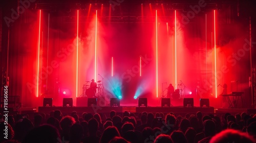 Musicians perform on a stage in front of an audience