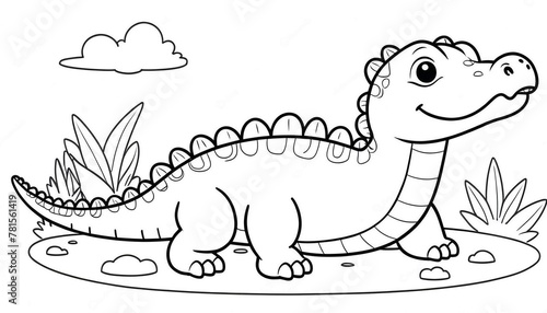 Fototapeta Naklejka Na Ścianę i Meble -  tyrannosaurus dinosaur vector illustration