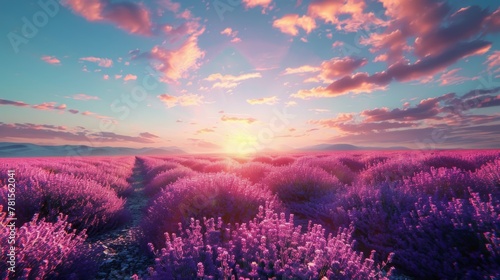 Person Standing in Lavender Field