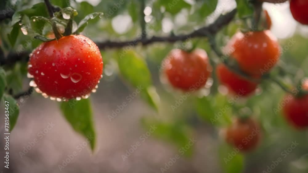garden fresh red tomatoes with dew garden fresh red tomatoes with dew