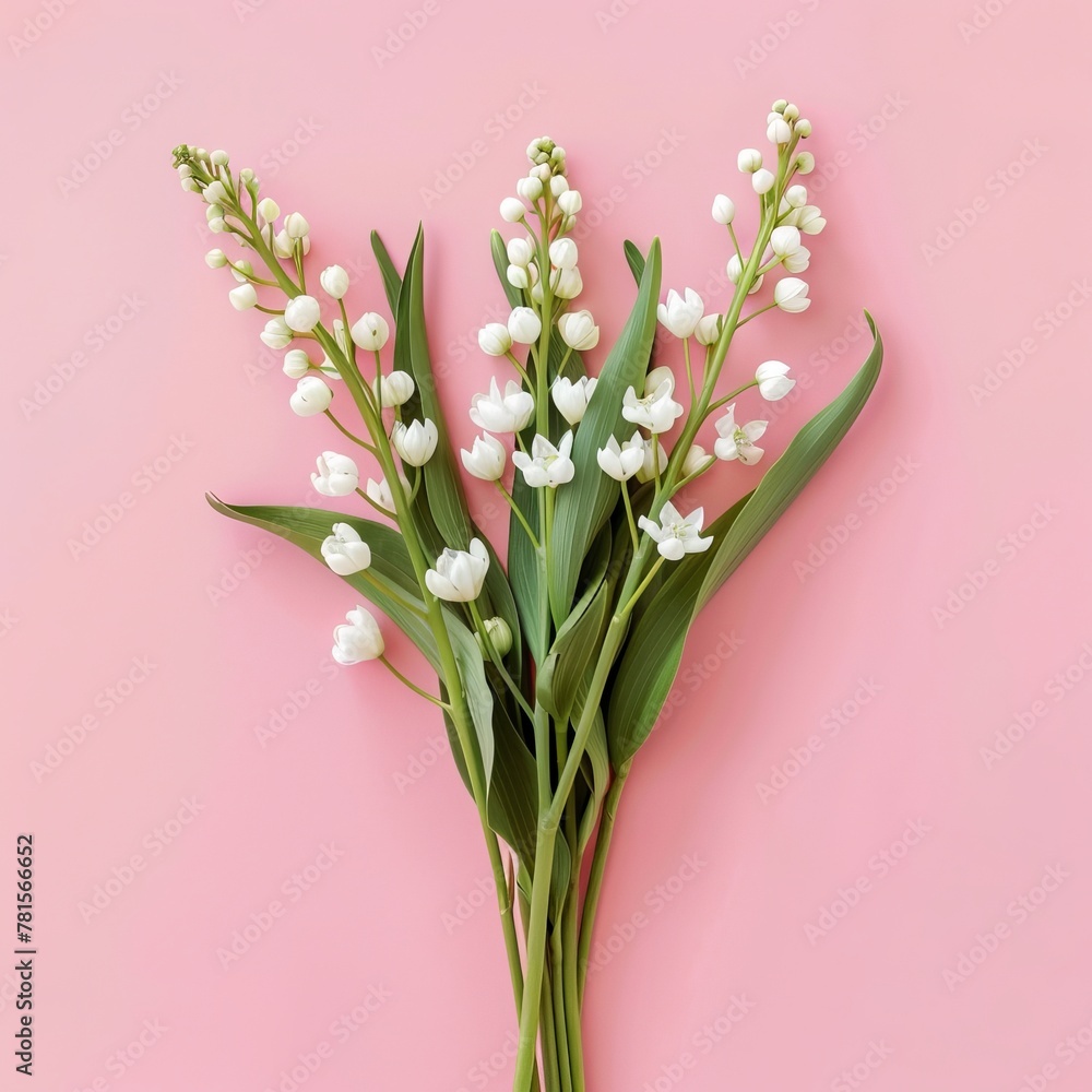lilies of the valley flowers background. lilies of the valley flowers background.