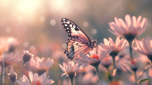 Butterfly and flowers © Sandro