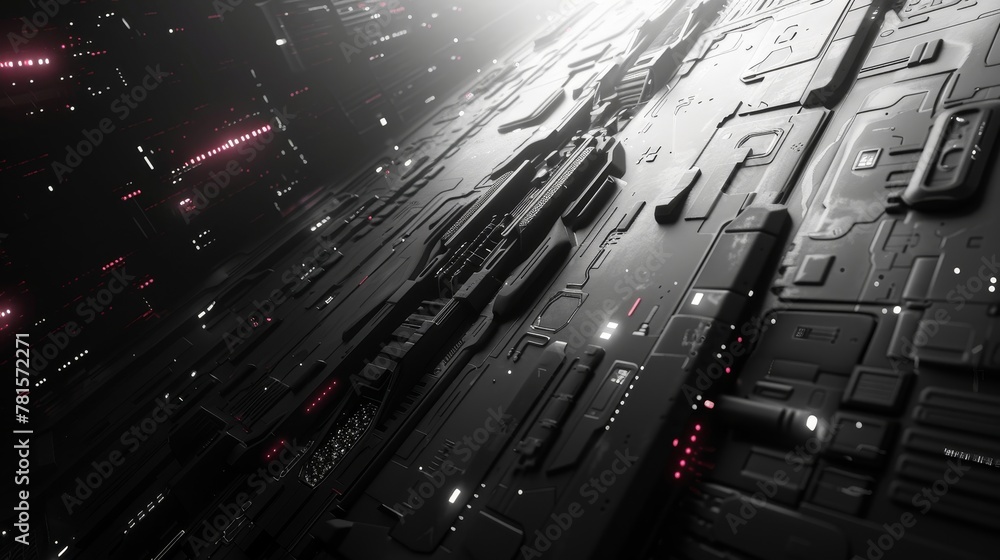 Representation of a technological futuristic Representation of a technological futuristic