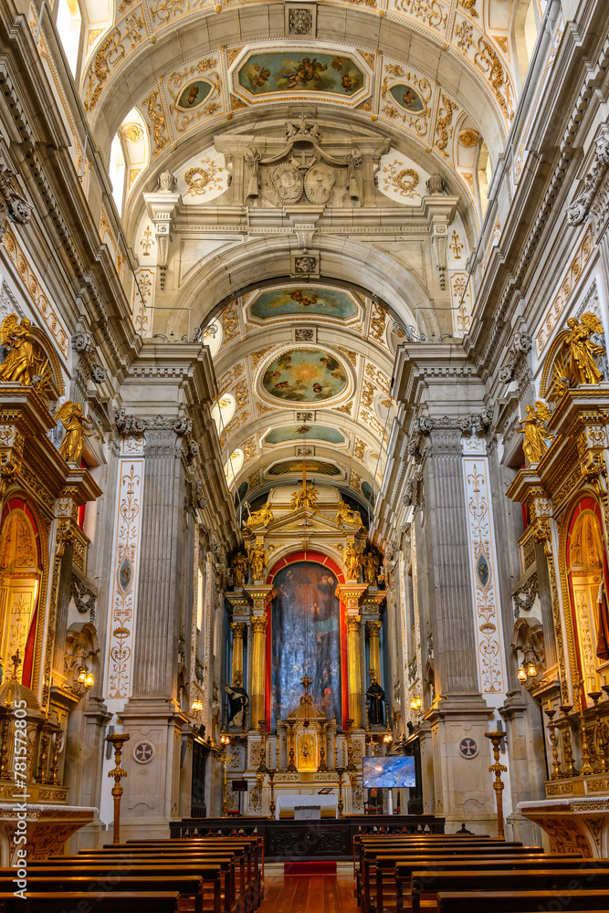 Medieval Catholic Church of Saint Francis in Porto, Portugal