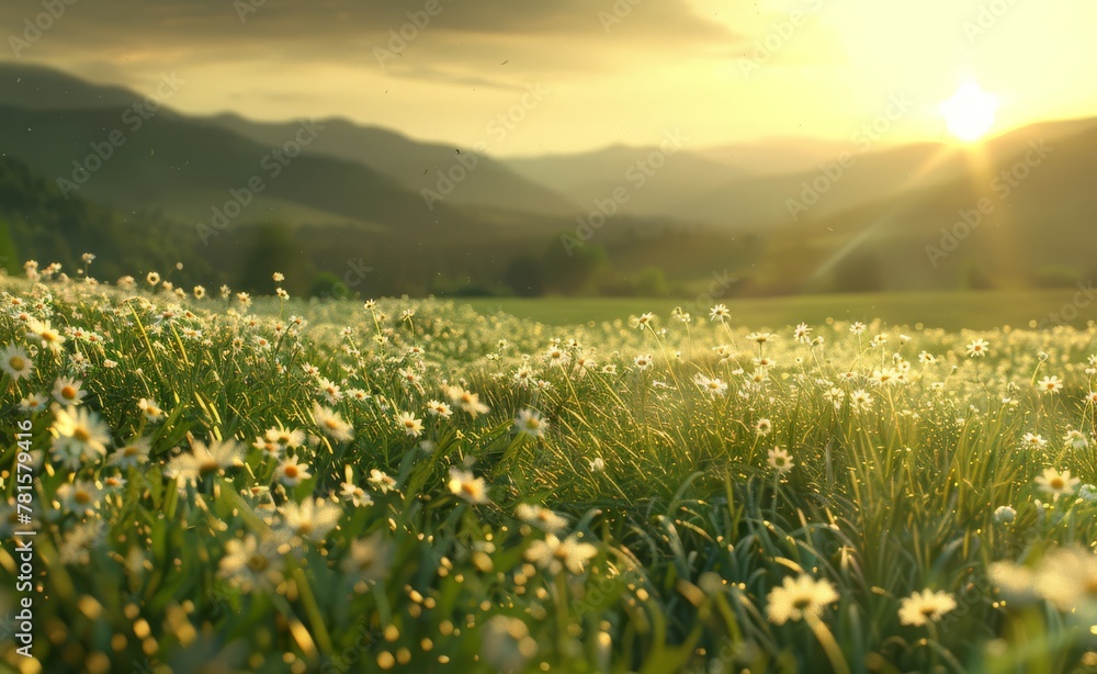 Obraz premium Beautiful spring and summer natural landscape 