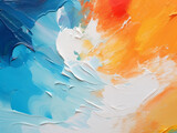 Canvas fragment showcases abstract oil painting as a captivating background