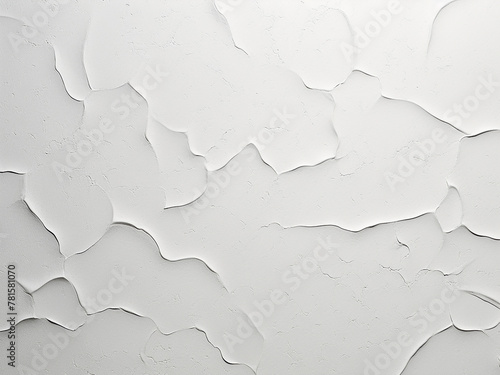 Decorative plaster wall texture providing white backdrop