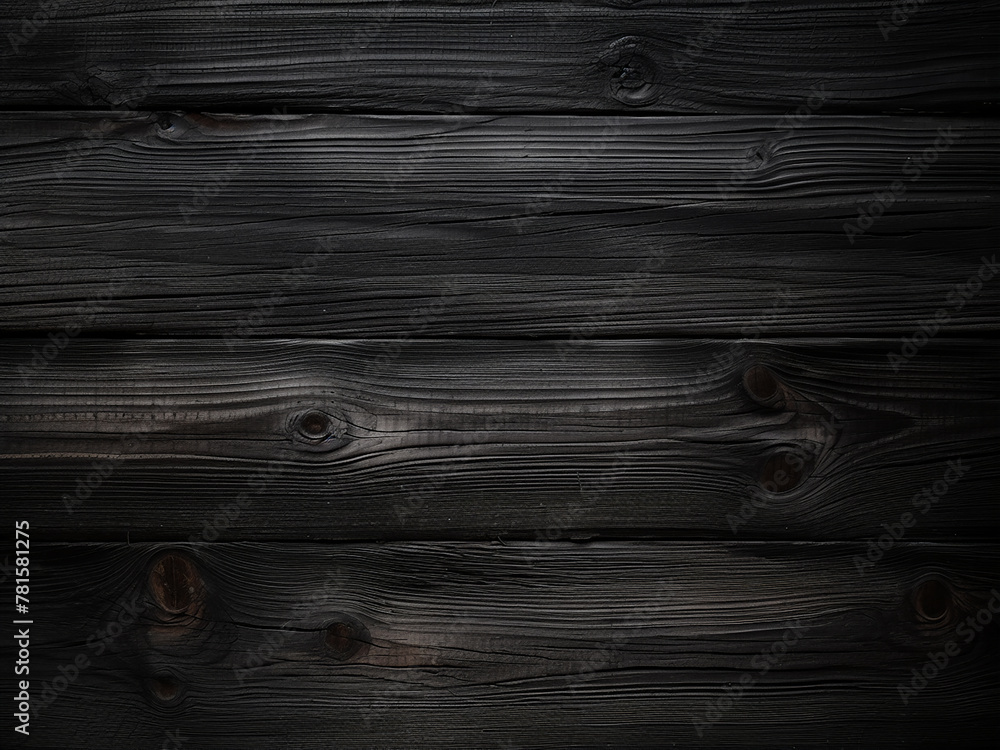Fototapeta premium Blank black wood texture ideal for creative designs