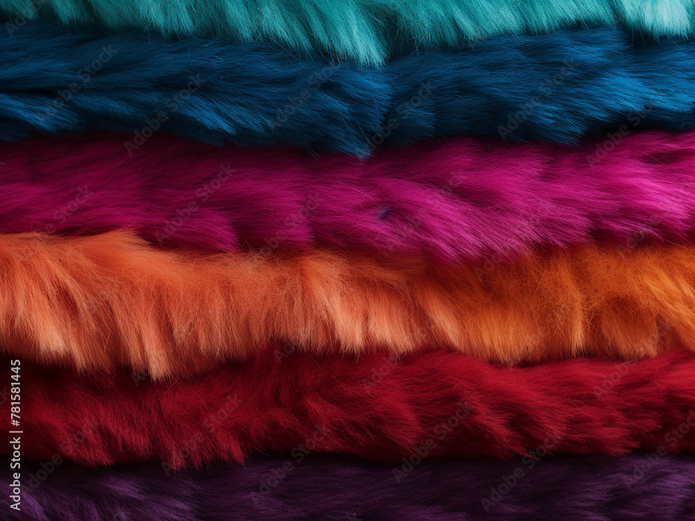 Handmade wool textile offers vibrant felt background