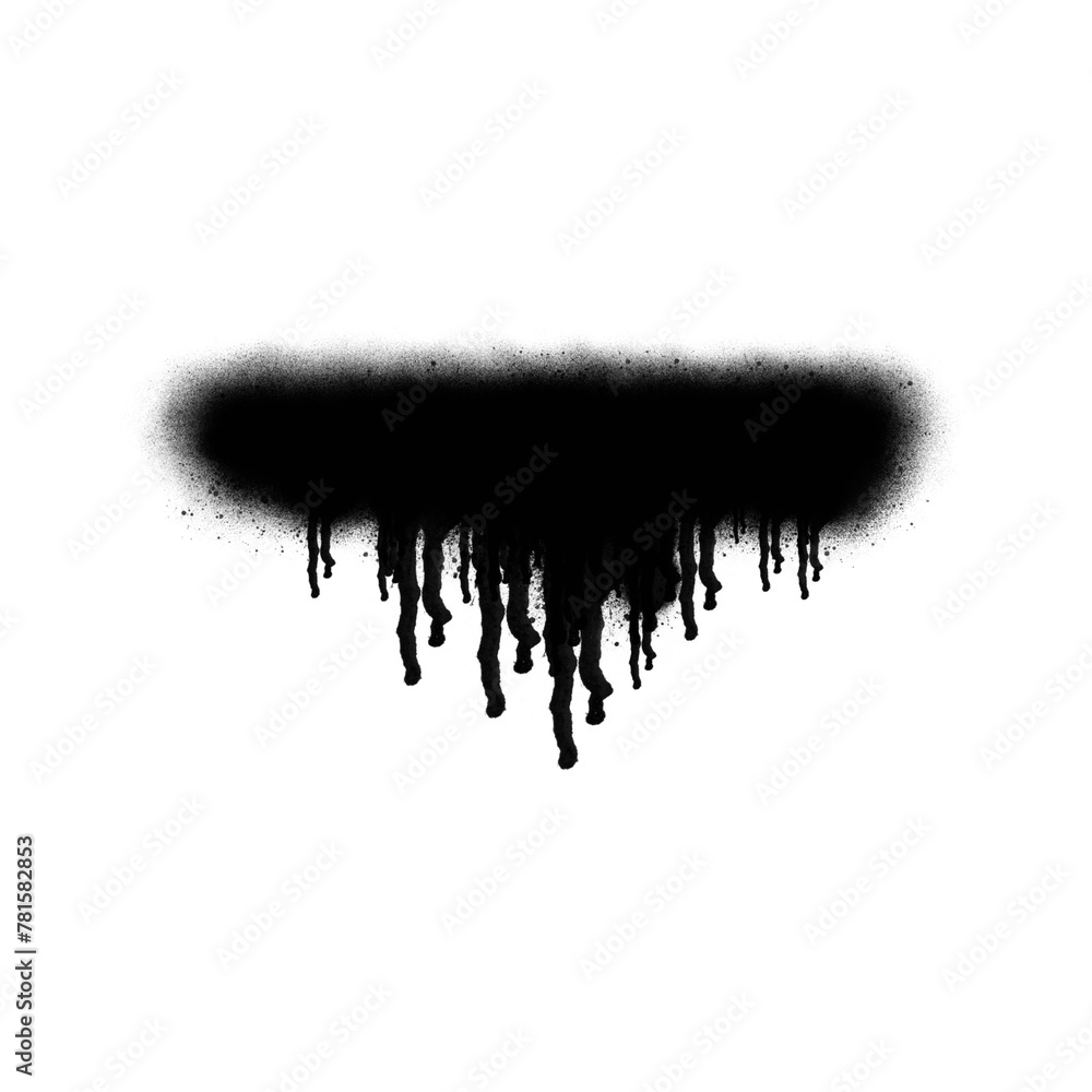 transparent horizontal effect black spray painting PNG transparent horizontal effect black spray painting PNG
