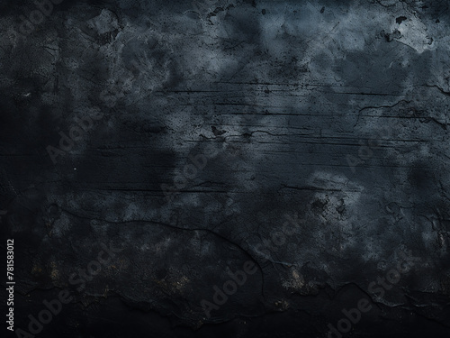 Designed grunge background features vintage abstract texture in black