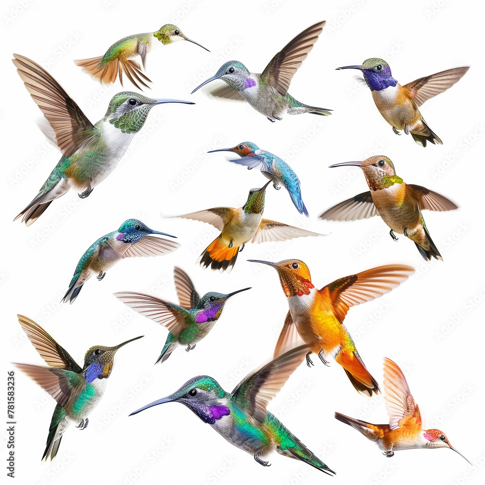 collection of hummingbird birds collection of hummingbird birds