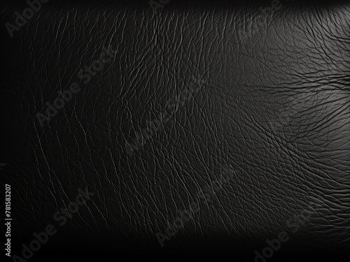 Sofa background showcases texture of black leather photo