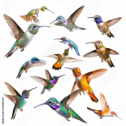 collection of hummingbird birds