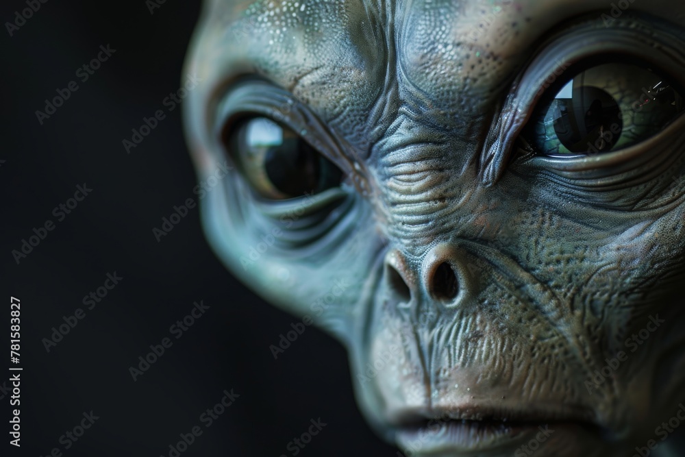 Close-up of an alien's head Close-up of an alien's head