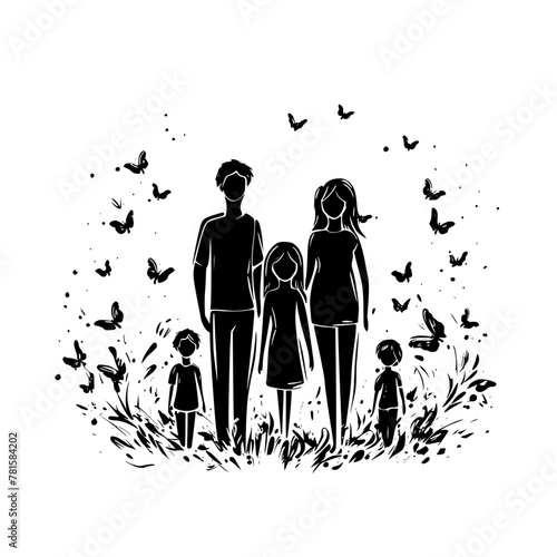 stick family svg bundle, stick family clipart, stick family cut files, huge pack of stick figure svg, svg files for cricut, family svg png bundle, family clipart, fathers day svg, father and children 