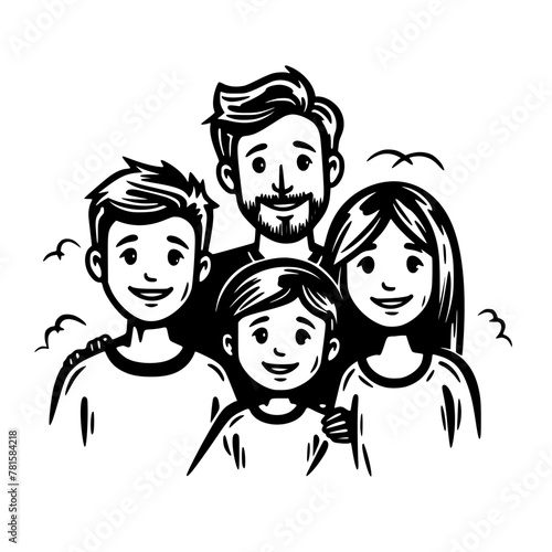stick family svg bundle, stick family clipart, stick family cut files, huge pack of stick figure svg, svg files for cricut, family svg png bundle, family clipart, fathers day svg, father and children 