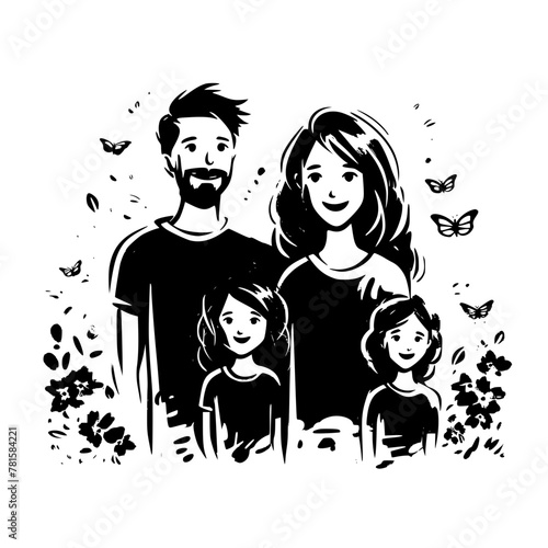 stick family svg bundle, stick family clipart, stick family cut files, huge pack of stick figure svg, svg files for cricut, family svg png bundle, family clipart, fathers day svg, father and children 