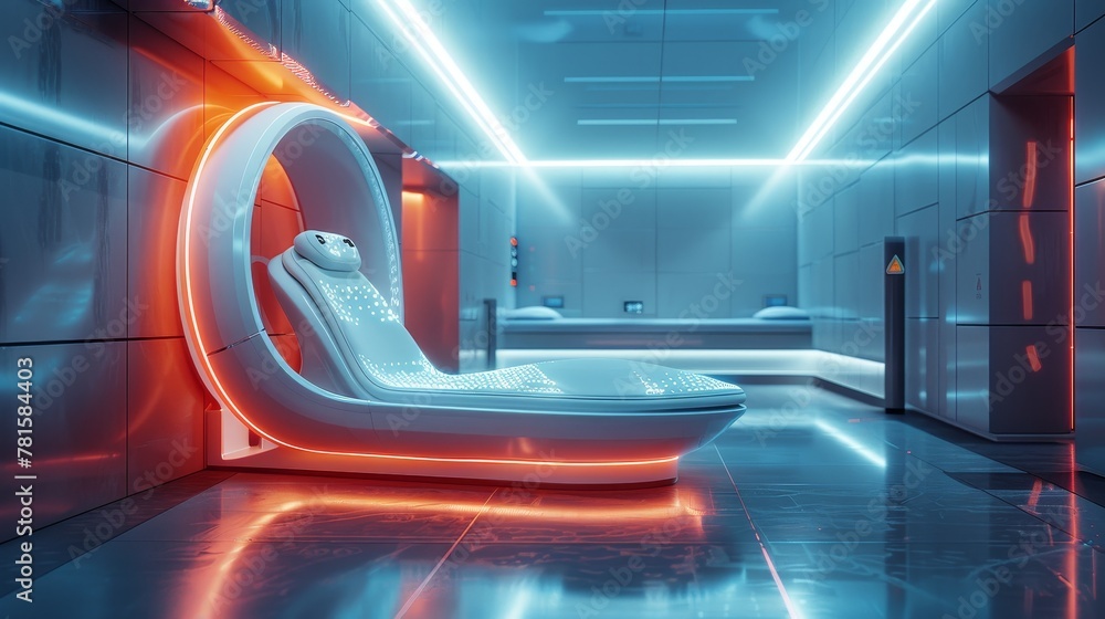 Fototapeta premium a futuristic health technology, medical technology