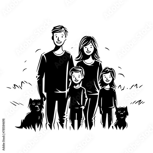 stick family svg bundle, stick family clipart, stick family cut files, huge pack of stick figure svg, svg files for cricut, family svg png bundle, family clipart, fathers day svg, father and children 