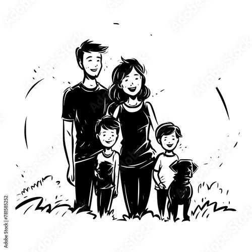stick family svg bundle, stick family clipart, stick family cut files, huge pack of stick figure svg, svg files for cricut, family svg png bundle, family clipart, fathers day svg, father and children 