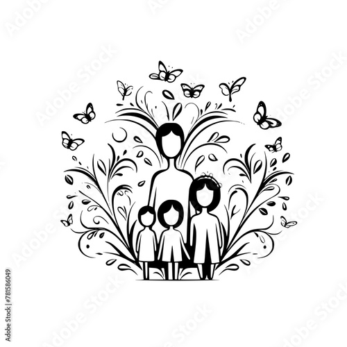 stick family svg bundle, stick family clipart, stick family cut files, huge pack of stick figure svg, svg files for cricut, family svg png bundle, family clipart, fathers day svg, father and children 