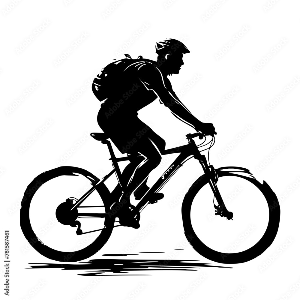 Obraz premium Bicycle SVG, Bike SVG, Bicycle Cut File, Bike Cut File, Bicycle Vector, Bike Vector, Bicycle Clipart, Bike Clipart, Cricut, Png, Silhouette, Mountain Bike Svg bundle, svg files for cricut, digital dow
