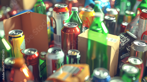 recycling waste management concept