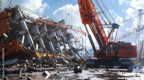 crane collapse at in the construction industry.