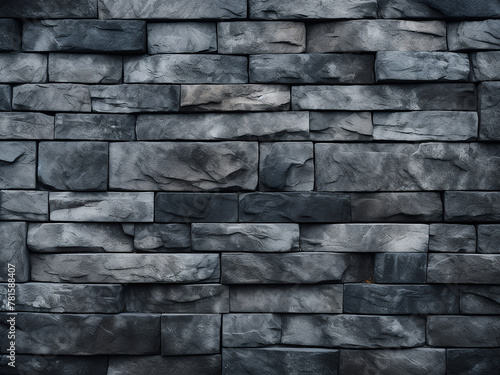 Gray and black stone brick texture forming a textured background
