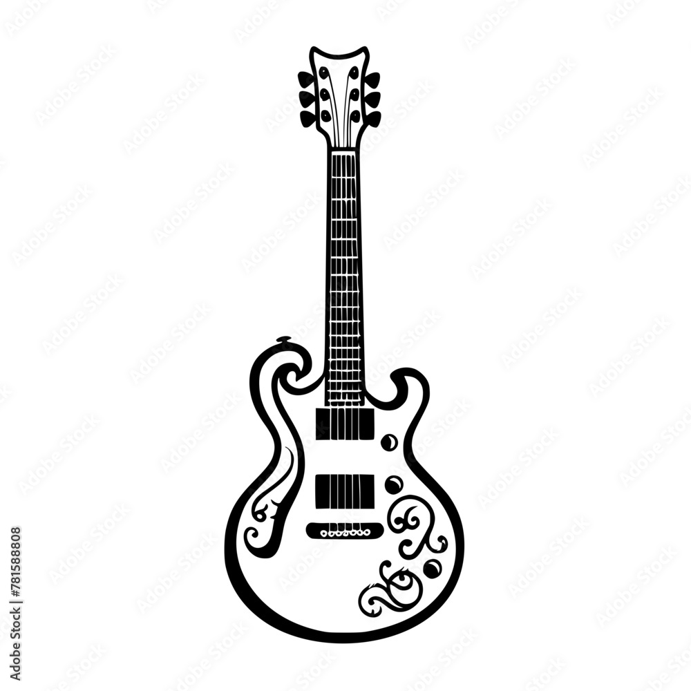 Obraz premium bass guitar svg, guitar png, guitar silhouette, guitar shape svg, guitar svg, guitarist png, guitarist vector, guitar player vector, music svg, guitarist svg, musician svg, guitarist clipart, music no