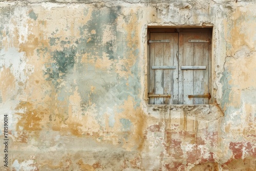 Historical Building Facade with Old Window, Textured Surface © Ilia Nesolenyi