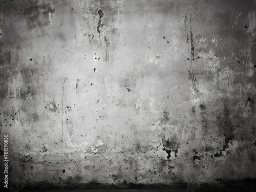 Versatile high-resolution grunge background in black and white photo