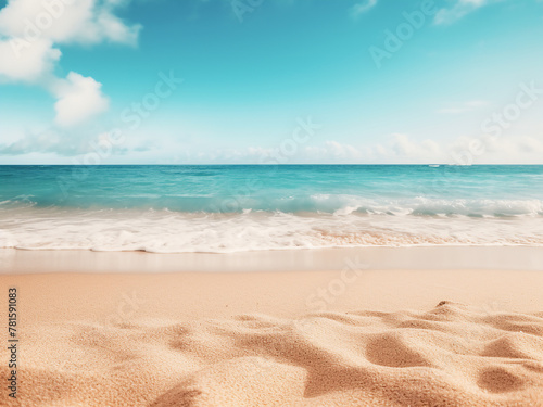 Background of beach sand with horizontal orientation for copy