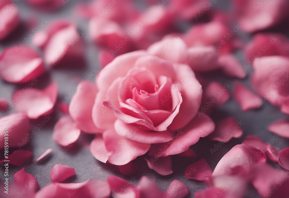 Pink rose petals Pink rose petals